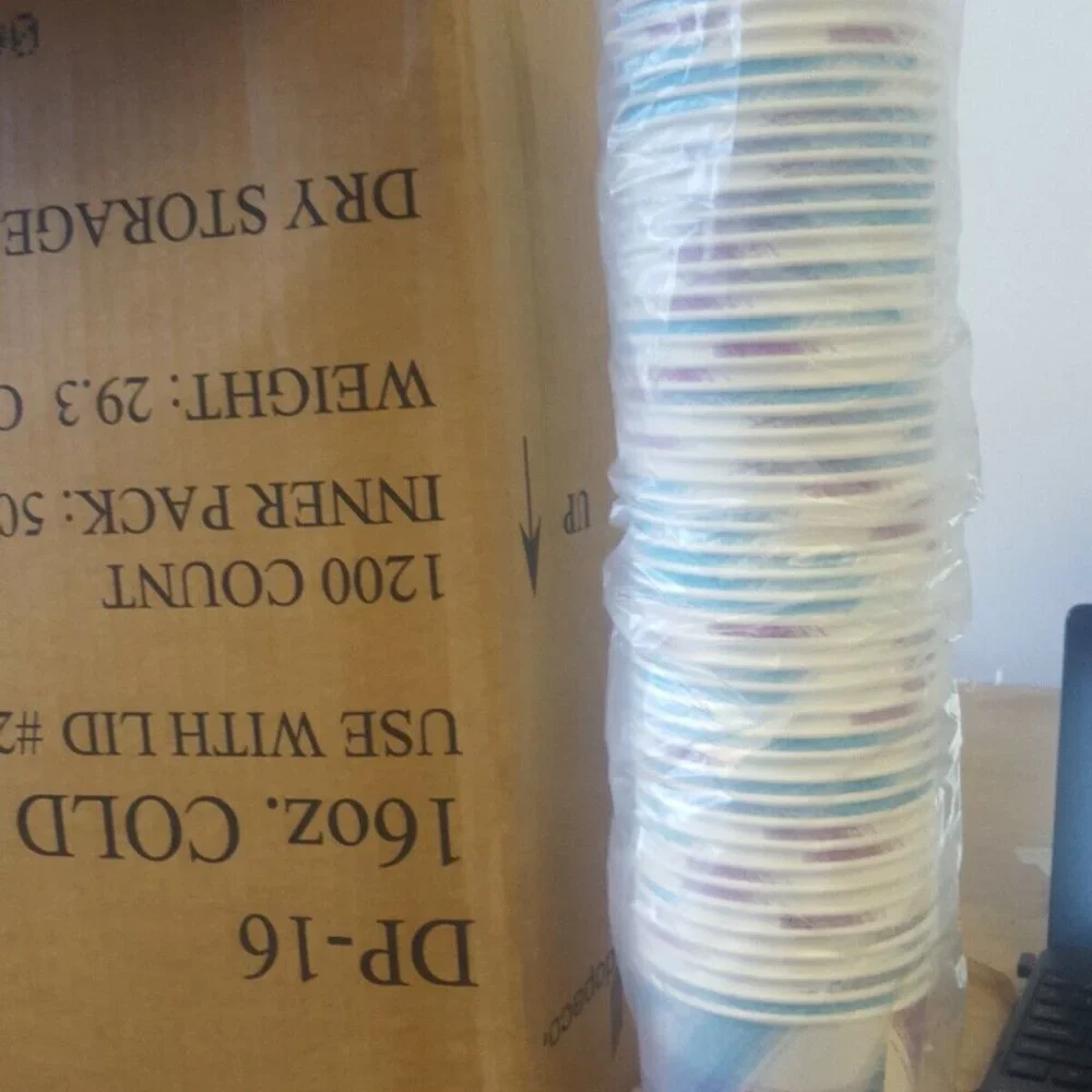 Dopaco 16 oz PAPER COLD cup 50 per sleeve new great for parties!! durable BLUE